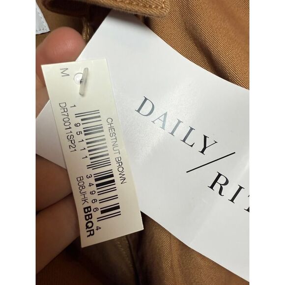 Daily/Ritual Trench Coat in Chestnut Brown NWT Sz. M - Picture 5 of 6